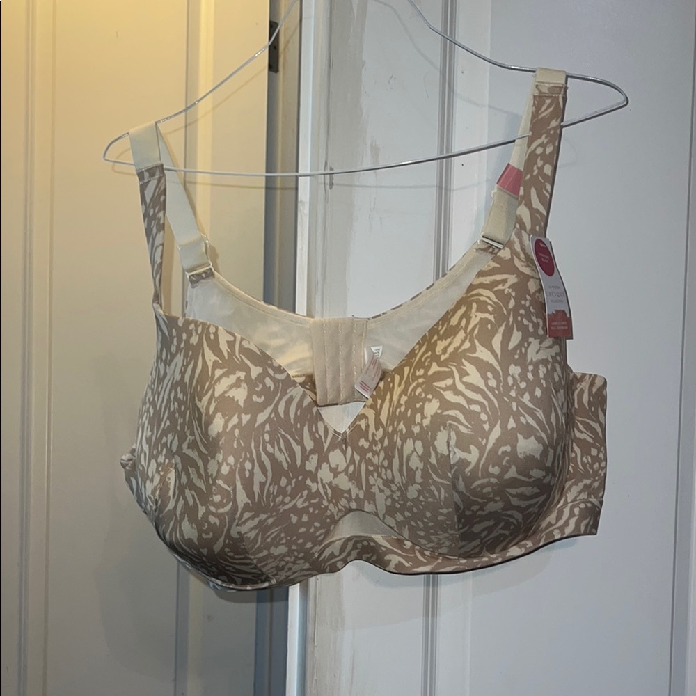 Elegant Tan Patterned Bra